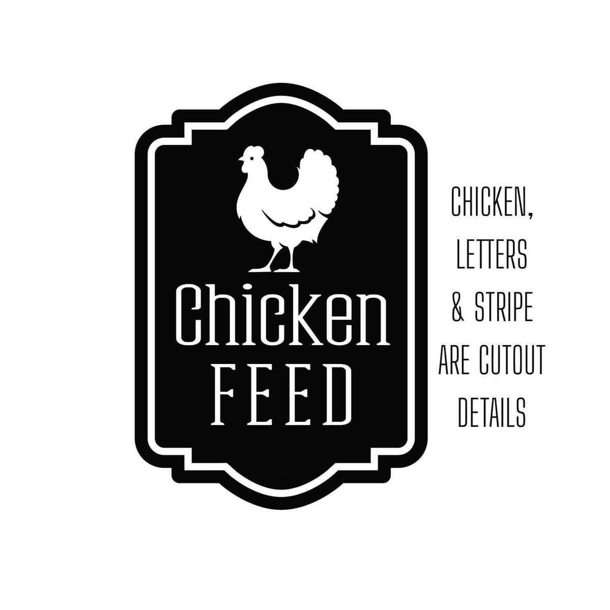 Chicken Feed Decal