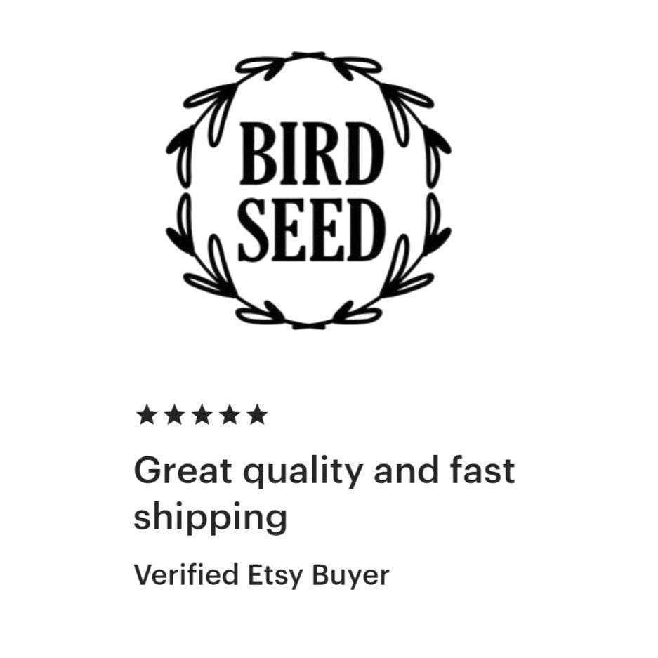 Bird Seed Decal, computer cut vinyl sticker, wild bird seed container label, bird seed storage sticker, organized home, pantry labels