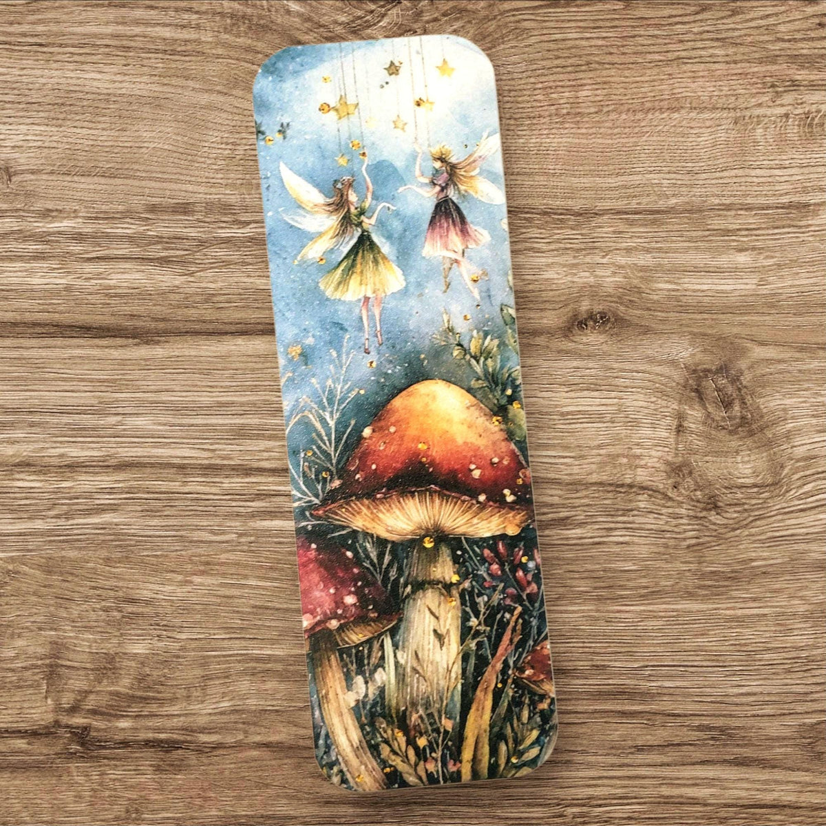 Fairy and Mushroom Cottagecore Bookmarks, set of 3, double sided, gift for romantic fantasy reader, back to school, free shipping