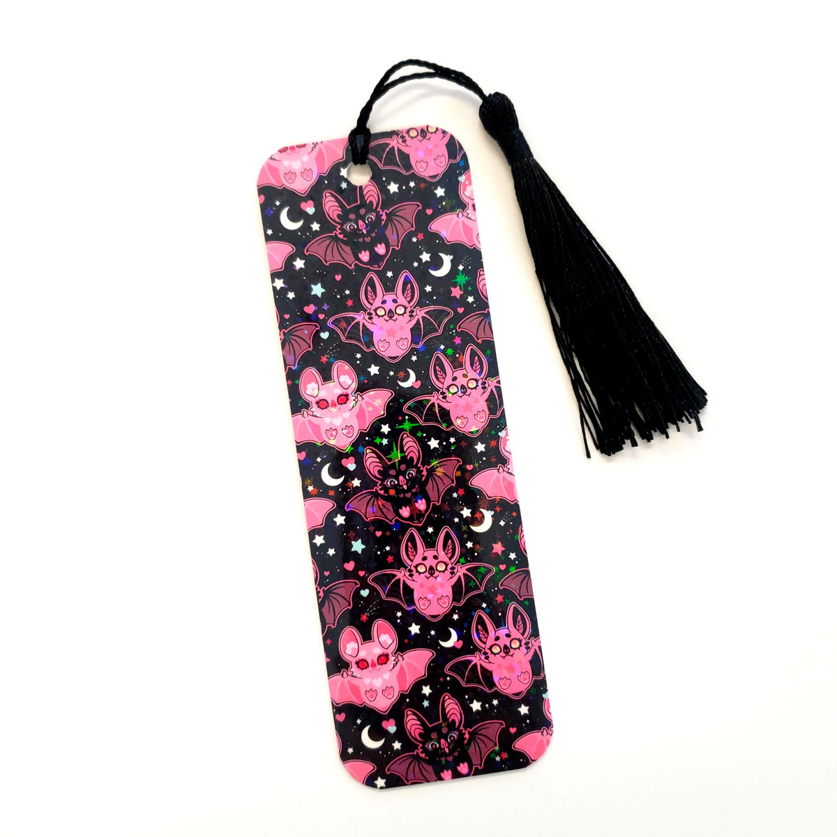 Halloween Pink Bats Bookmark