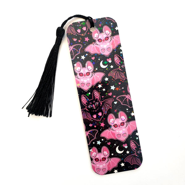Halloween Pink Bats Bookmark