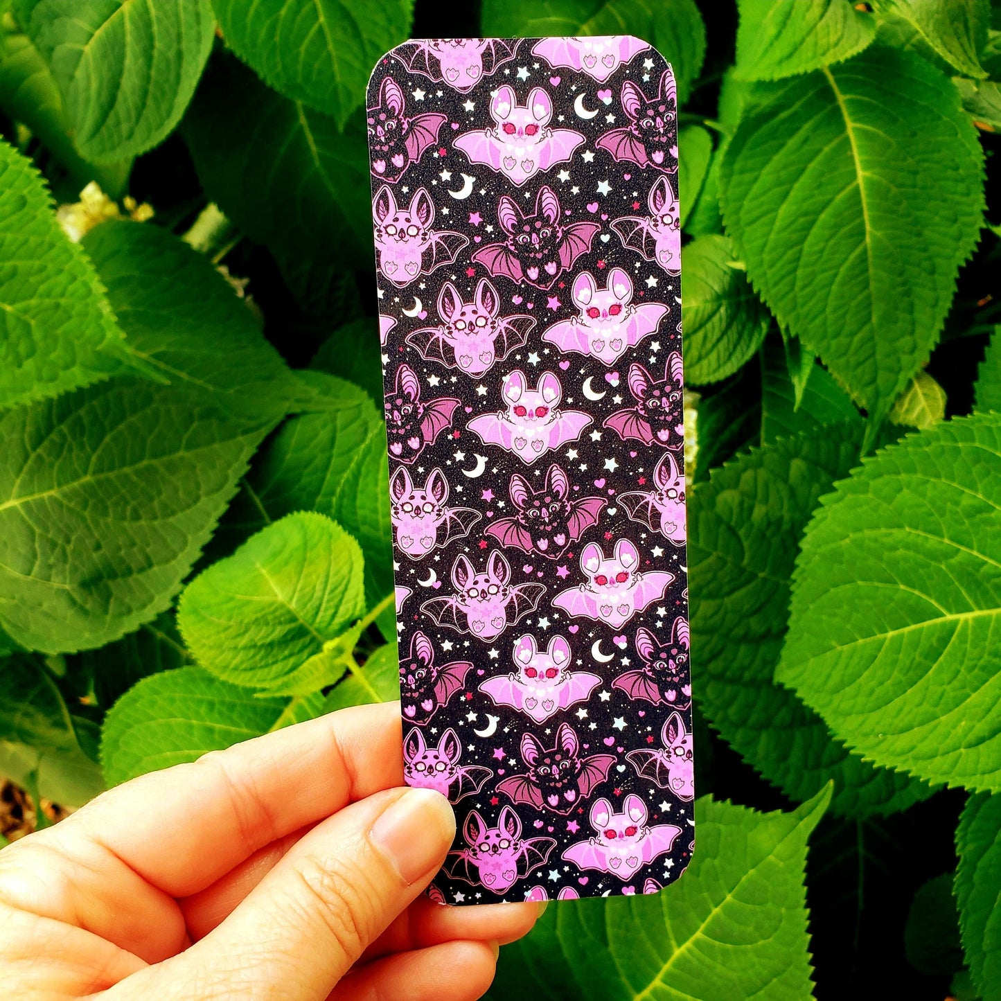 Halloween Pink Bats Bookmark