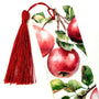 Apple Tree Branch Bookmark with tassel, double-sided