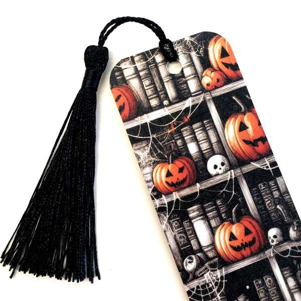 Cute Ghost Bookmark with tassel, double sided