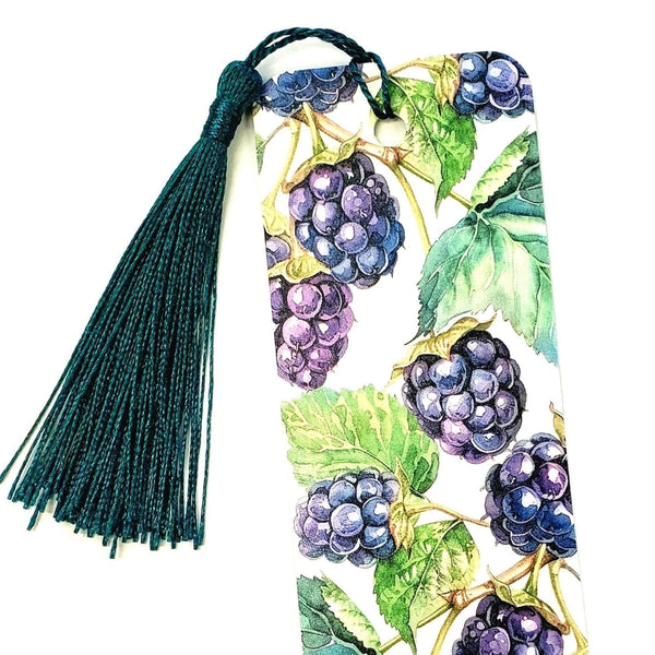 Blackberry Print Bookmark with tassel