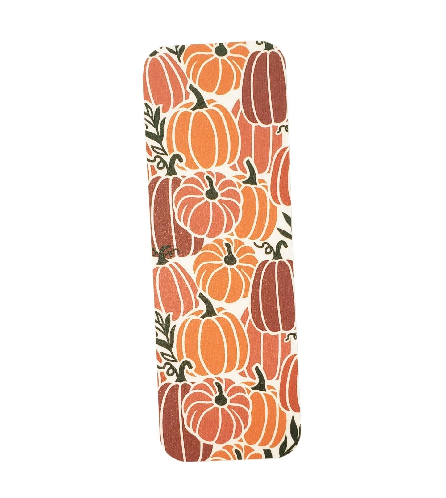 Boho Orange Pumpkins Bookmark with tassel