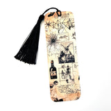 Halloween Witch and Spells Bookmark with tassel