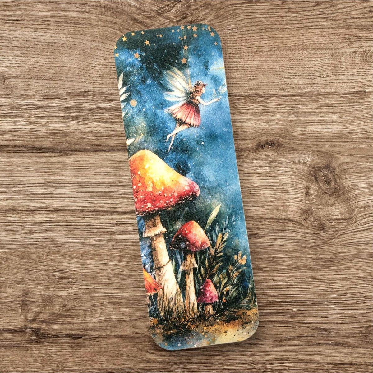 Fairy and Mushroom Cottagecore Bookmarks, set of 3, double sided, gift for romantic fantasy reader, back to school, free shipping