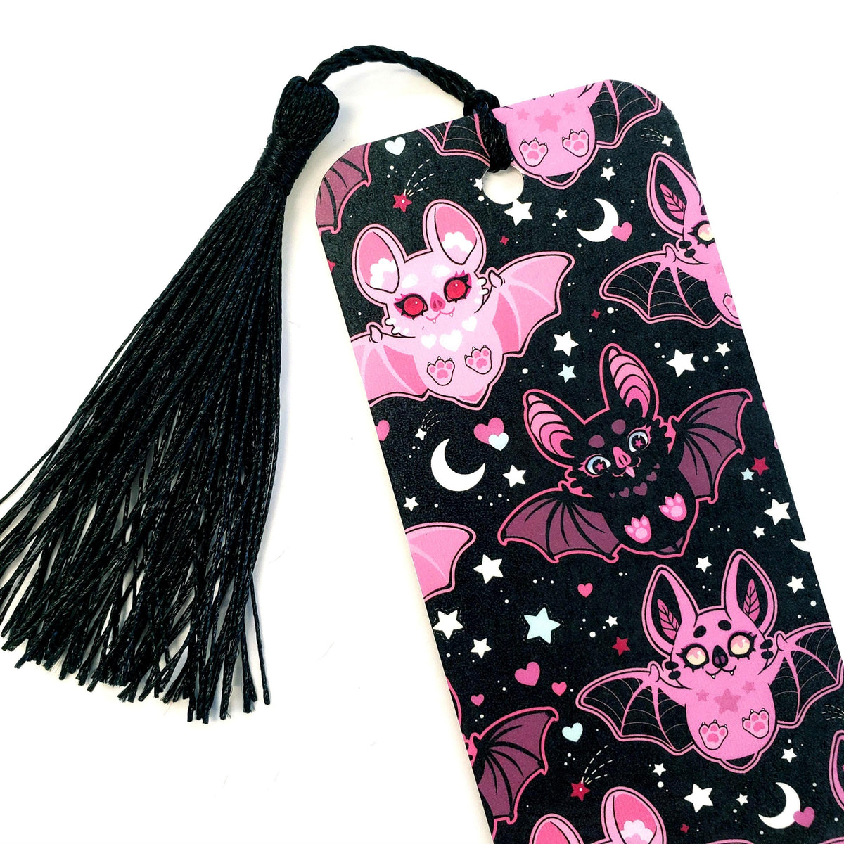 Halloween Pink Bats Bookmark