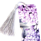 Lilac Flower Bookmark with tassel