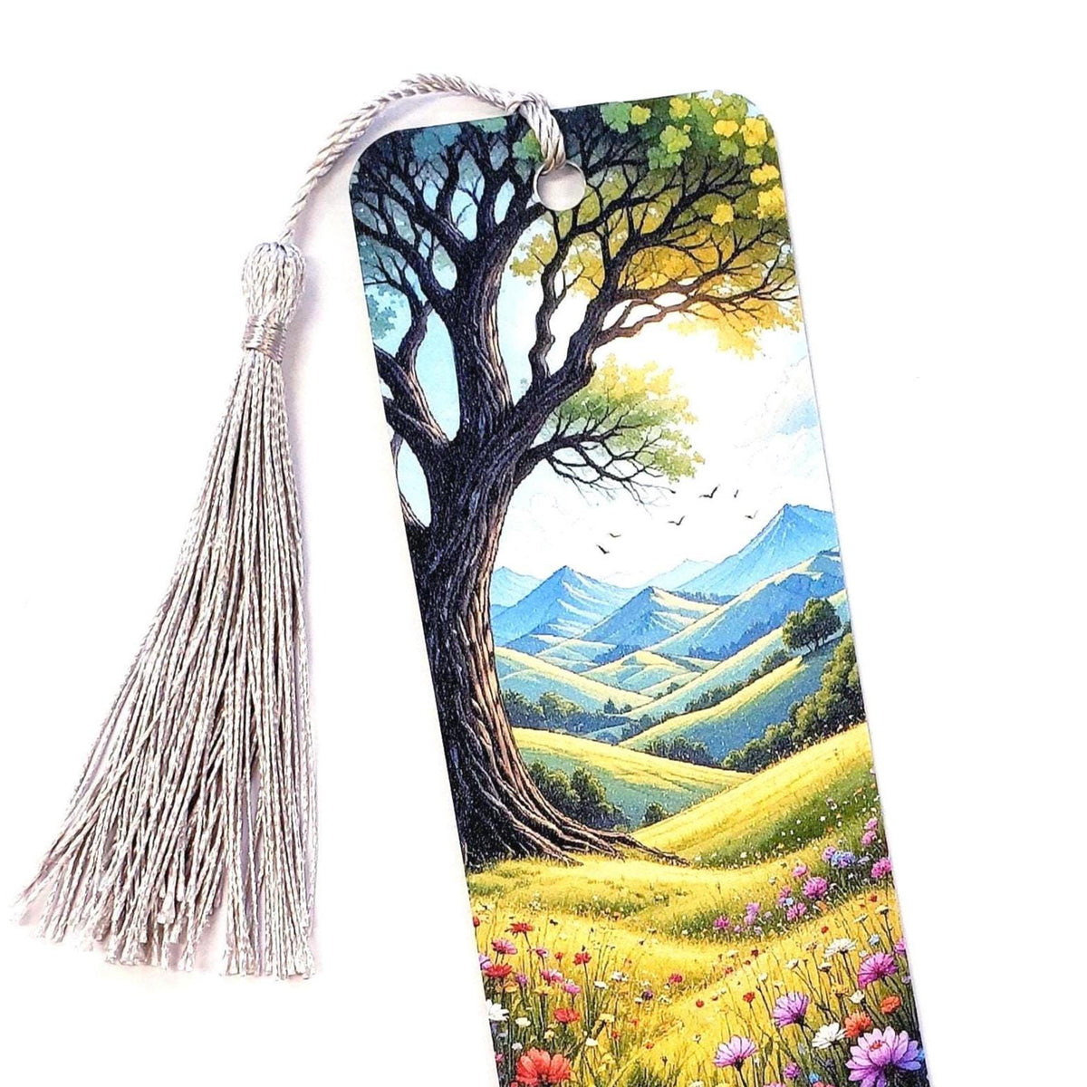 Meadow Flowers Bookmark with tassel