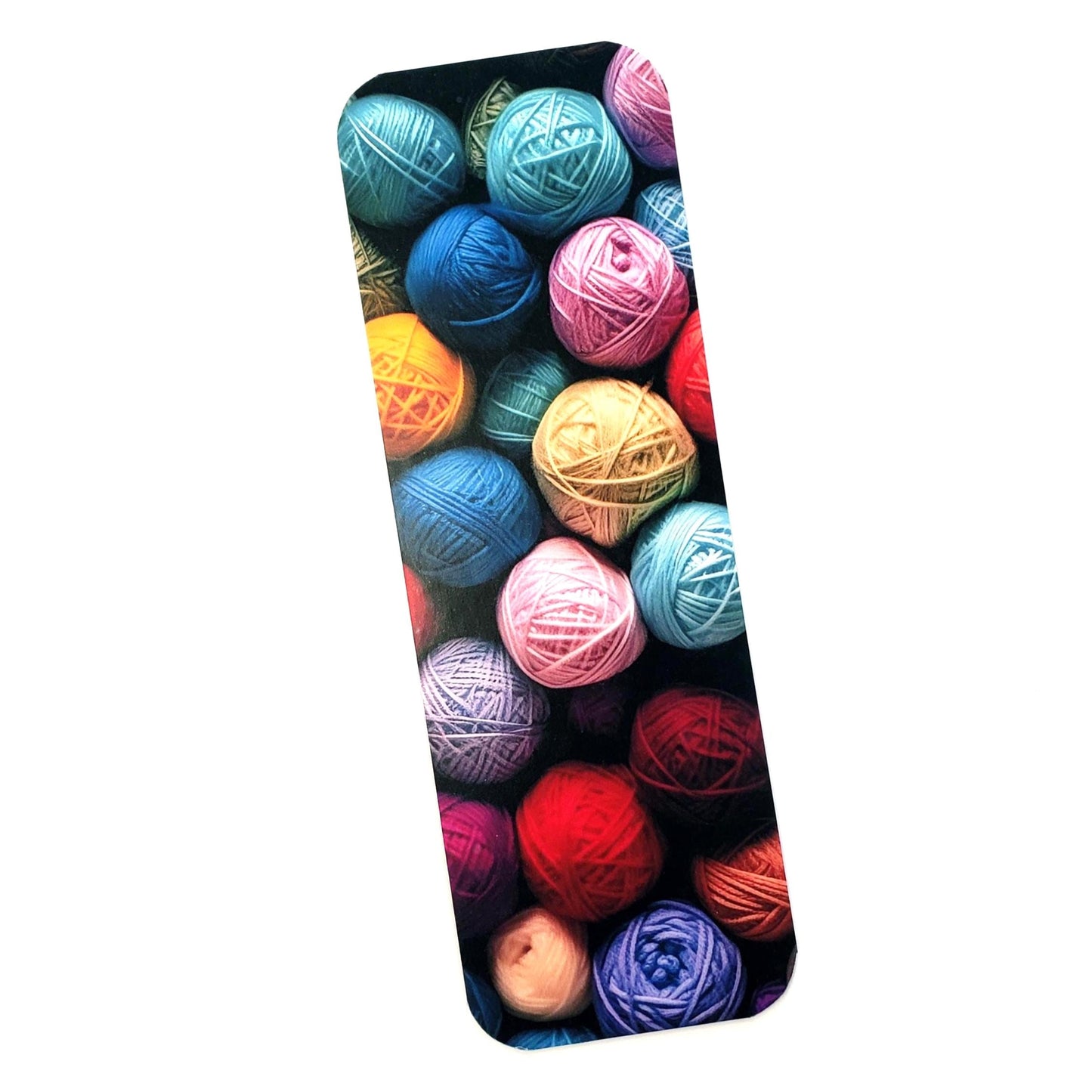 Yarn Ball Bookmark – Handmade Gift for Knitters, Colorful Knitting Bookmark, Yarn Lover Gift, Book Accessory for Crafters