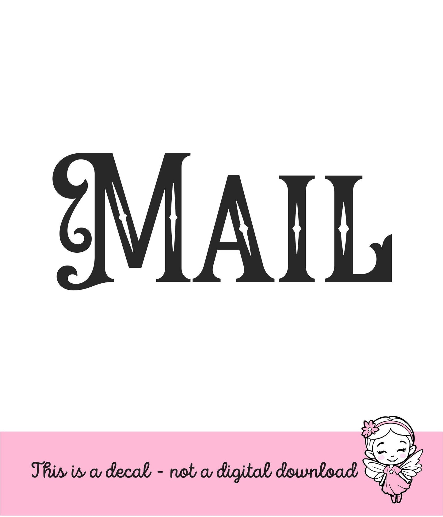 Mail Vinyl Decal, DIY label for mailbox