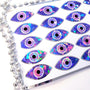 Purple Eyes Stickers, set of 20 sparkly eye stickers for good luck spiritual protection symbol, karma charm, third eye stickers
