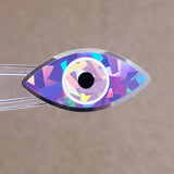 Purple Eyes Stickers, set of 20 sparkly eye stickers for good luck spiritual protection symbol, karma charm, third eye stickers