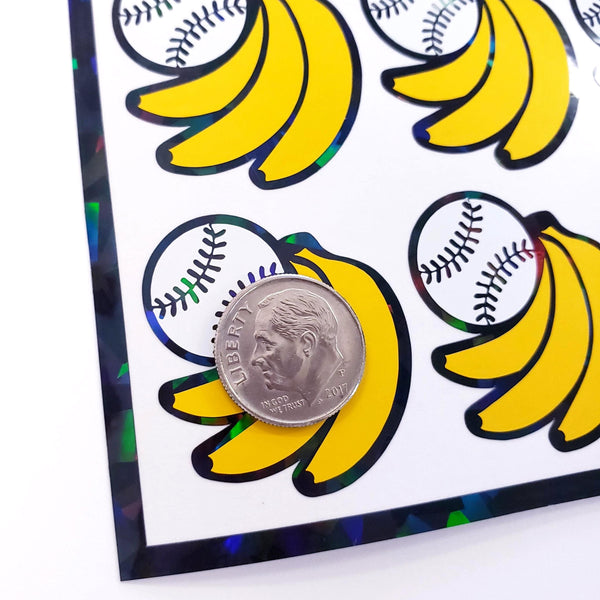 Bananas and Baseballs Sticker Sheet