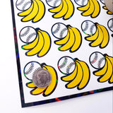 Bananas and Baseballs Sticker Sheet