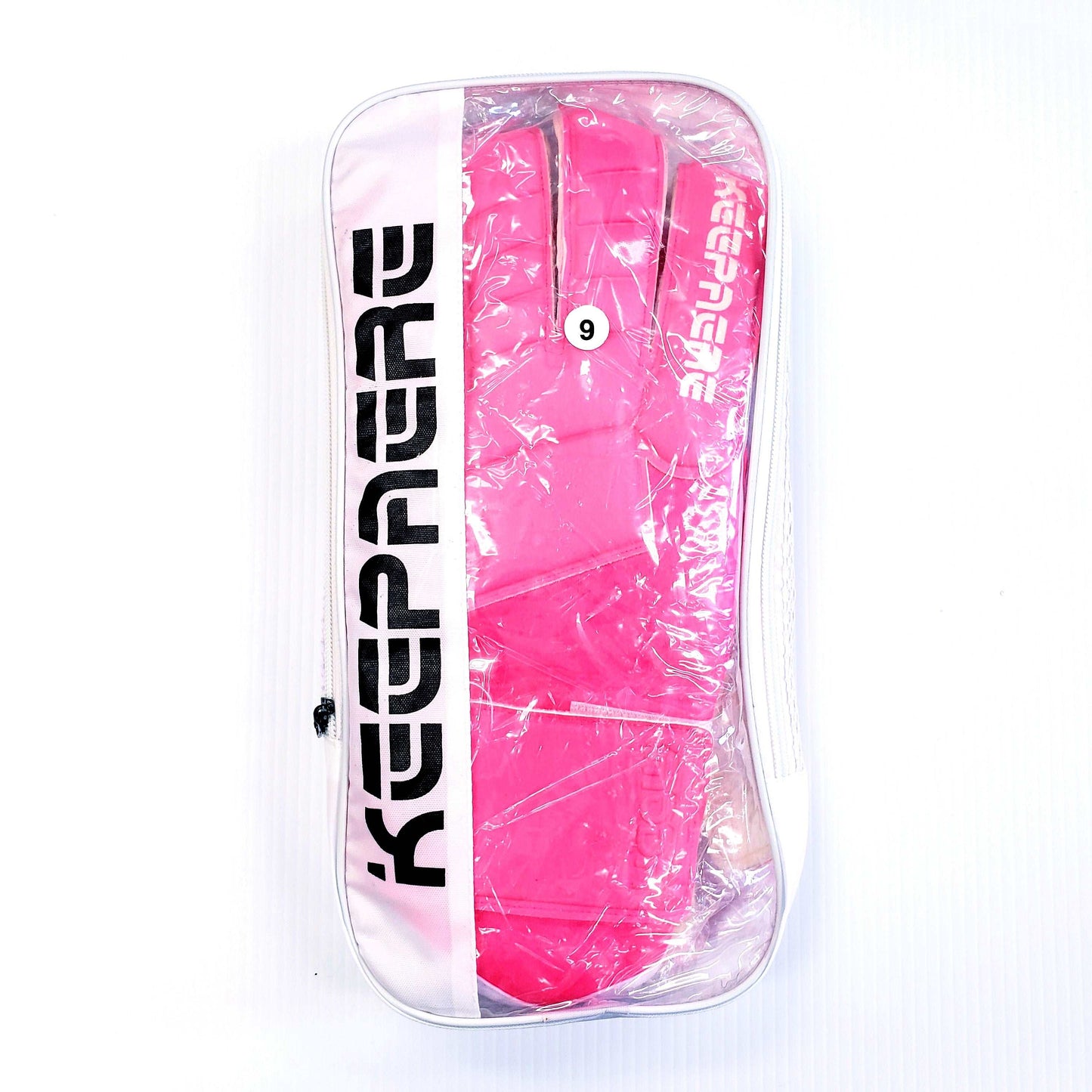 Goalkeeper Soccer Gloves, Pink & White - Keepaere Moda
