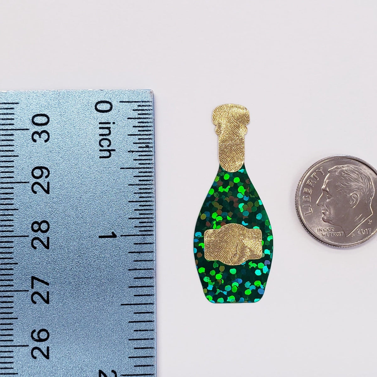 Champagne Bottle Stickers, wedding shower bachelorette invitation stickers, larger size