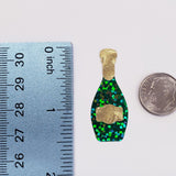 Champagne Bottle Stickers, wedding shower bachelorette invitation stickers, larger size