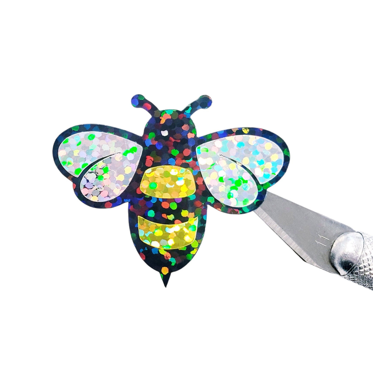 Bumblebee Stickers. Sparkly bee decals in new larger size.