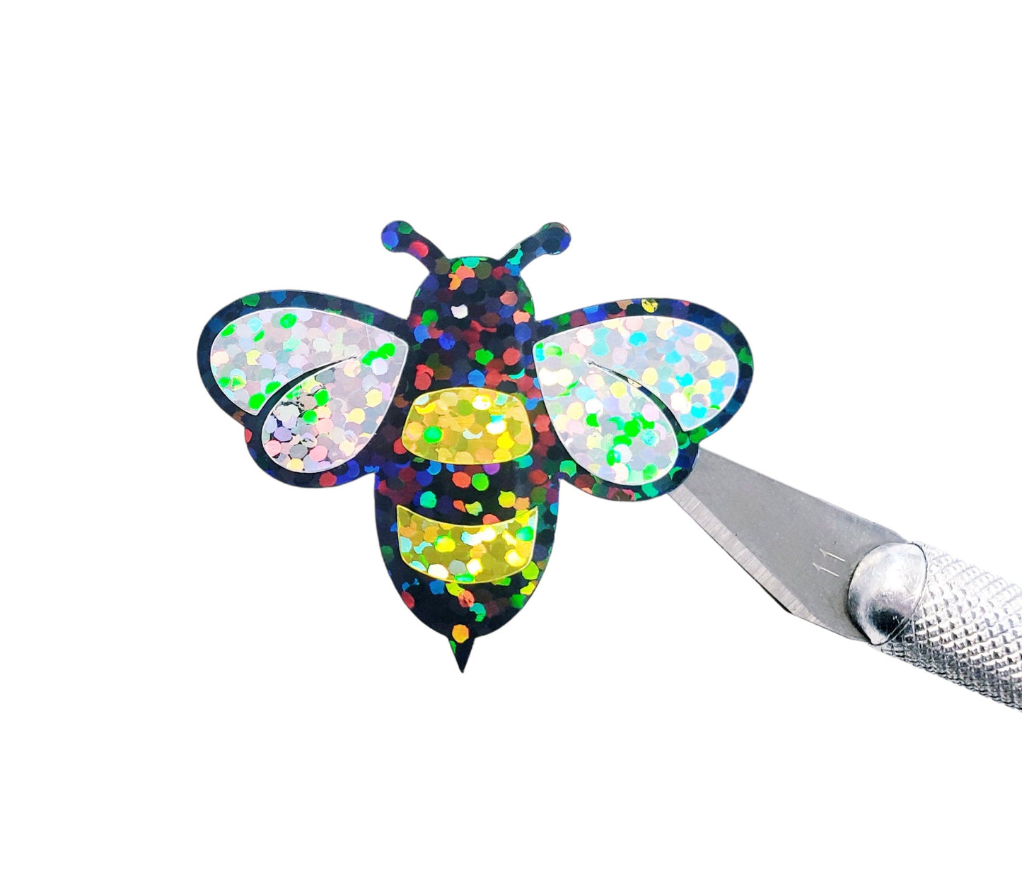 Bumblebee Stickers. Sparkly bee decals in new larger size.