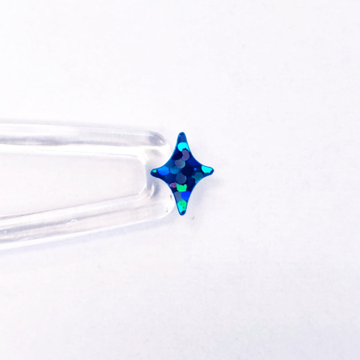 Blue Four-Pointed Stars Sticker Sheet