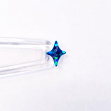 Blue Four-Pointed Stars Sticker Sheet