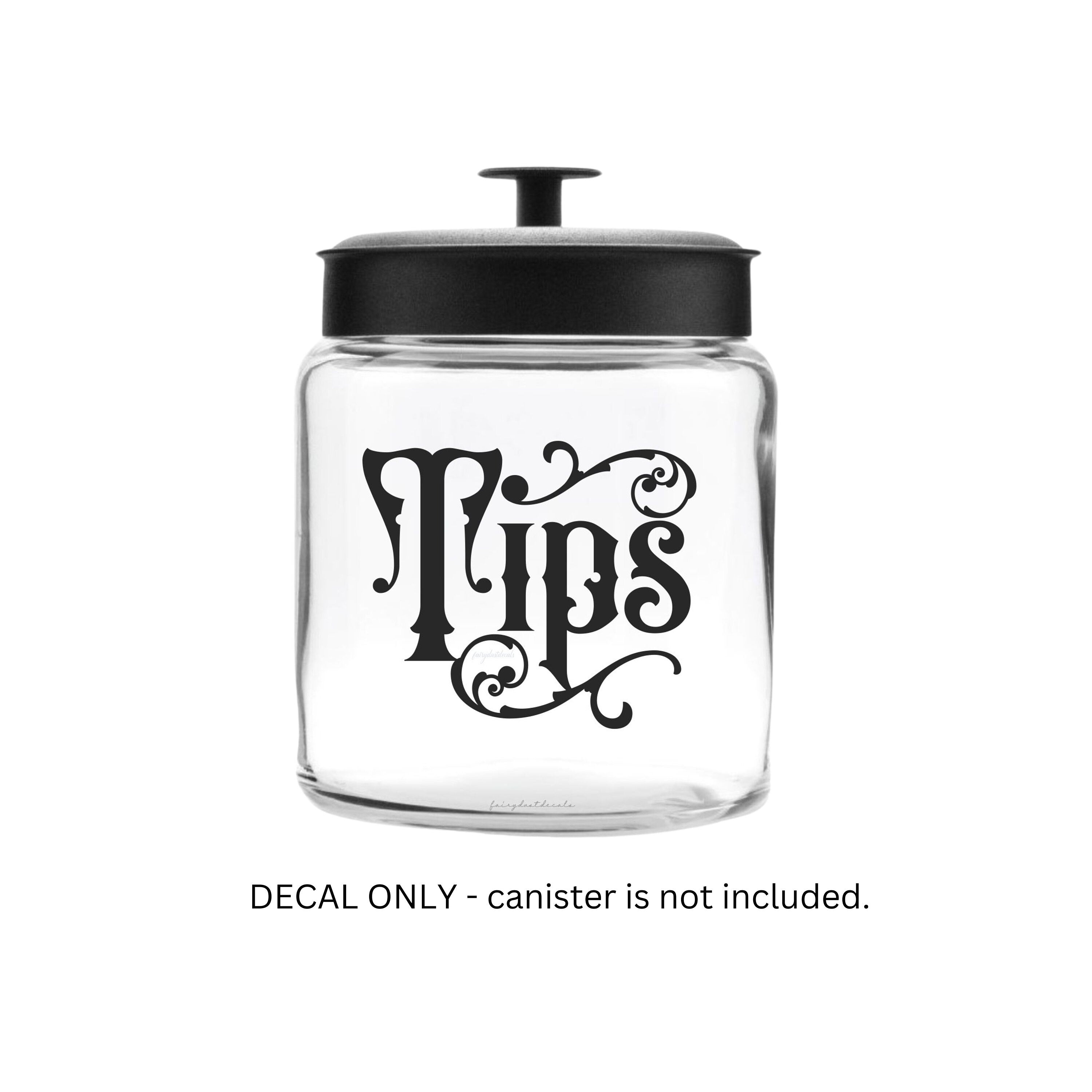 Tip Jar Decal Fairy Dust Decals