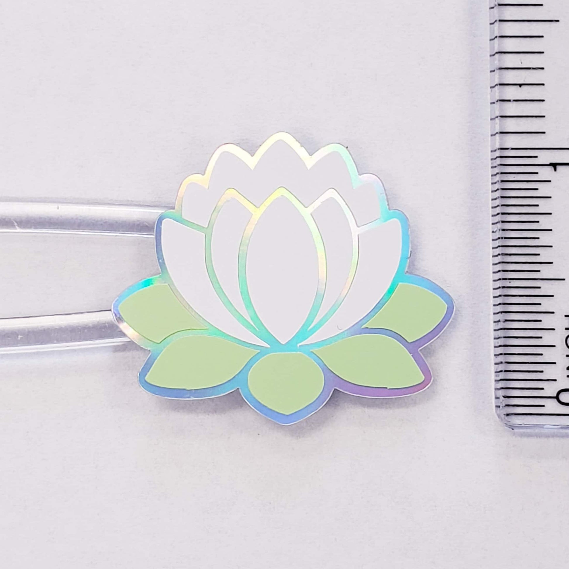 White lotus flower stickers, set of 20 peel and stick white water lily flower decals, gift for Easter, Mother's Day and spring weddings.