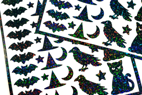 Spooky Cute: 7 Ways to Use Halloween Glitter Stickers for Party Decorating