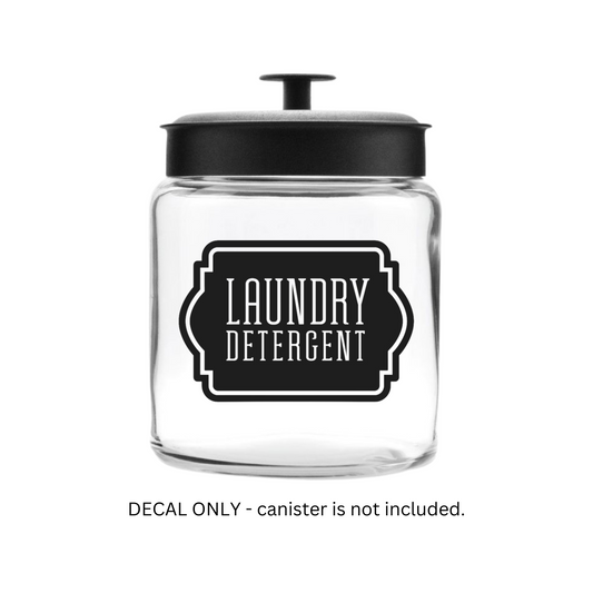 Laundry Detergent Decal