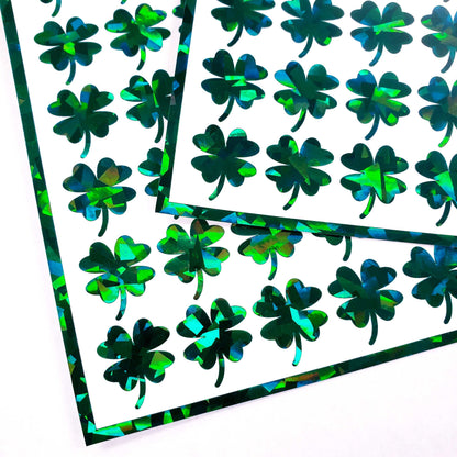 Lucky Clover Stickers, set of 48