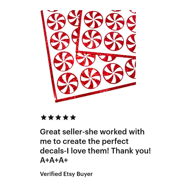 Peppermint Candy Stickers