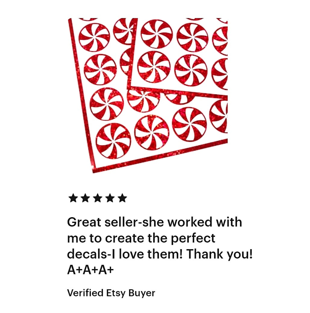Peppermint Candy Stickers