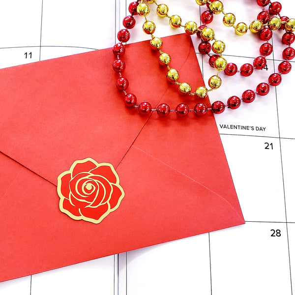 Red Rose Sticker Sheet