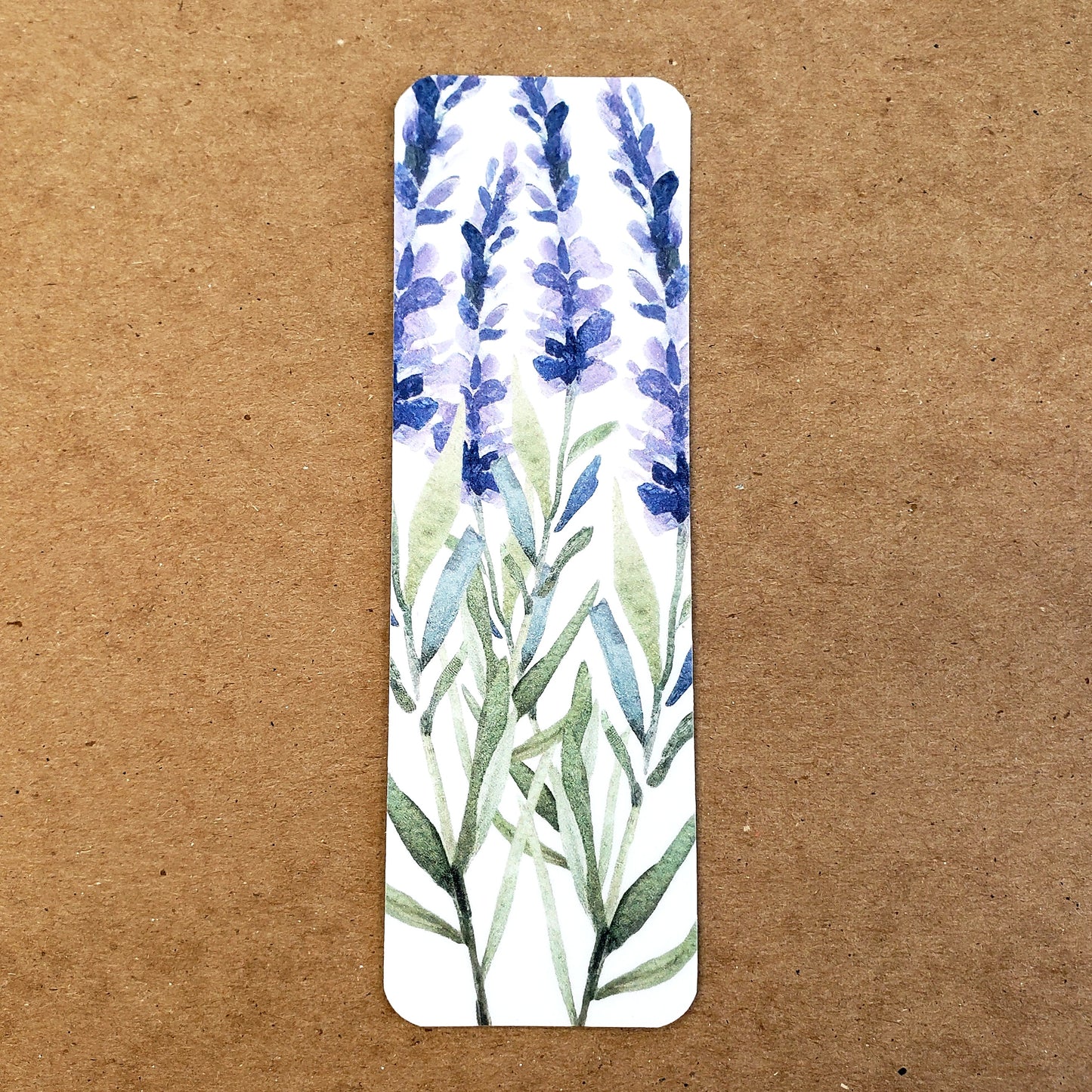 Proverb Bookmark. She is clothed with strength and dignity. Lavender flower design.