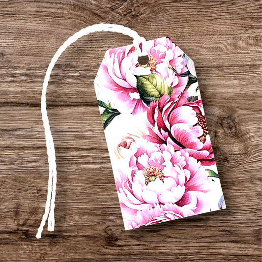 Peony Flower Gift Tags