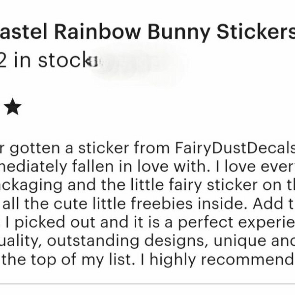 Pastel Rainbow Bunny Peep Stickers, set of 42 with Silver Outline