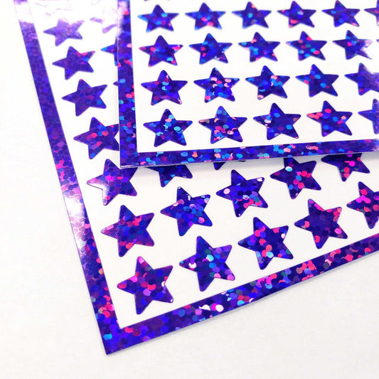 Purple Stars Sticker Sheet