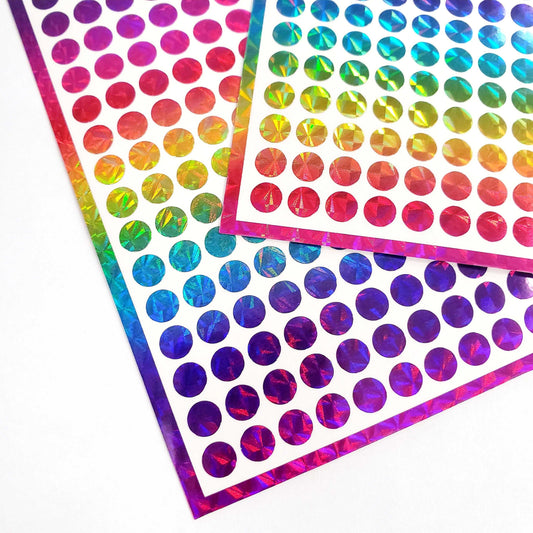Rainbow Dots Sticker Sheets
