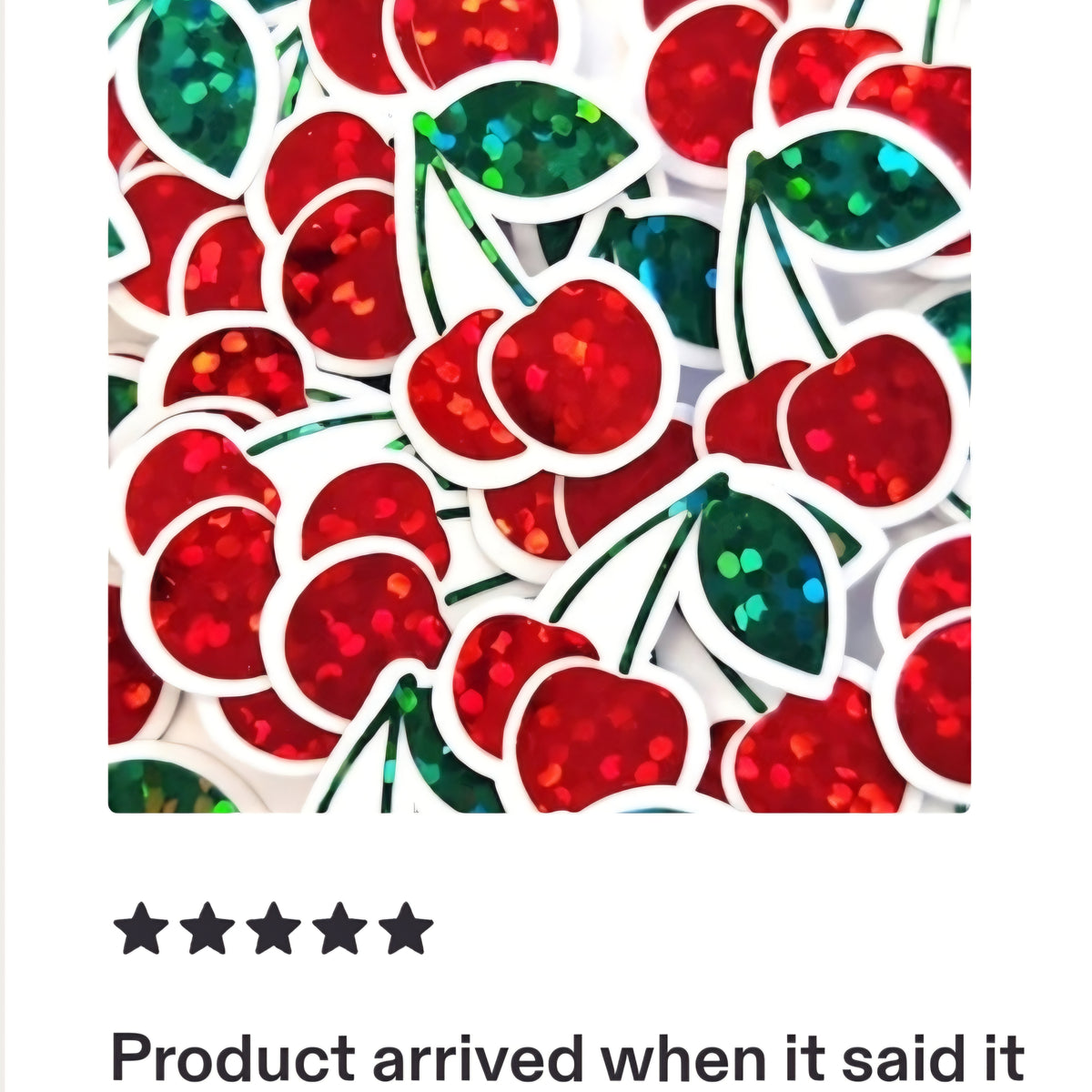 Cherry Die Cut Stickers