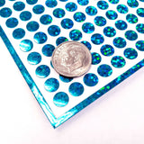 Teal Dots Glitter Sticker Sheets