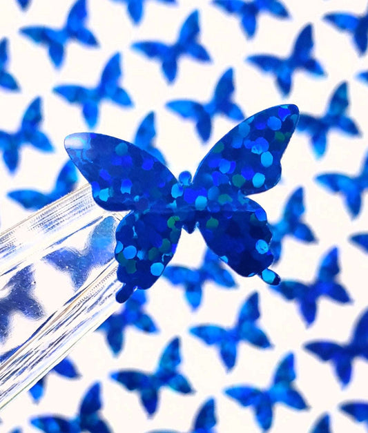 Royal Blue Butterfly Stickers