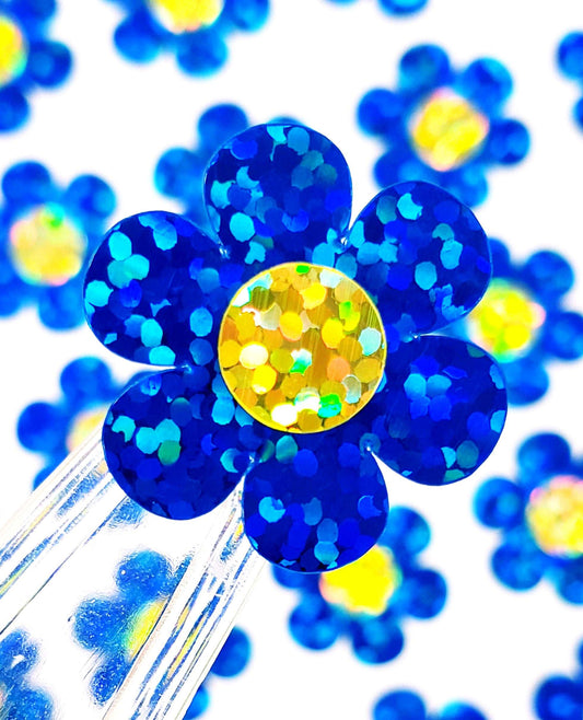 Blue Daisy Sticker Set