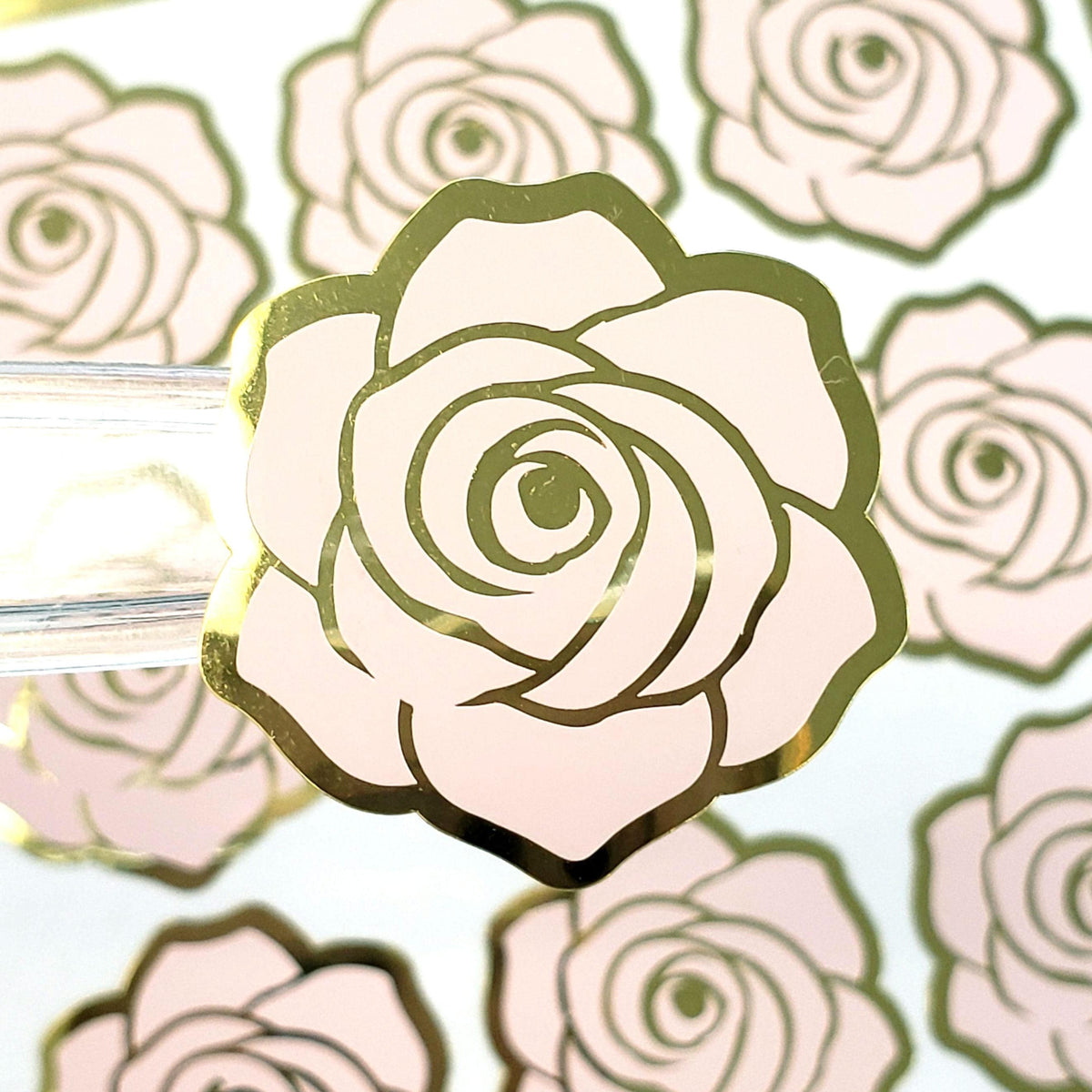 Blush Pink Rose Sticker Sheet – Fairy Dust Decals