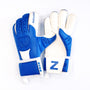 Goalkeeper Soccer Gloves, Blue & white - Keepaere Boss