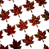 Brown Maple Leaves Sticker Sheet, set of 45 leaf vinyl decals for Autumn weddings, fall decor, planners, scrapbook pages and Thanksgiving.