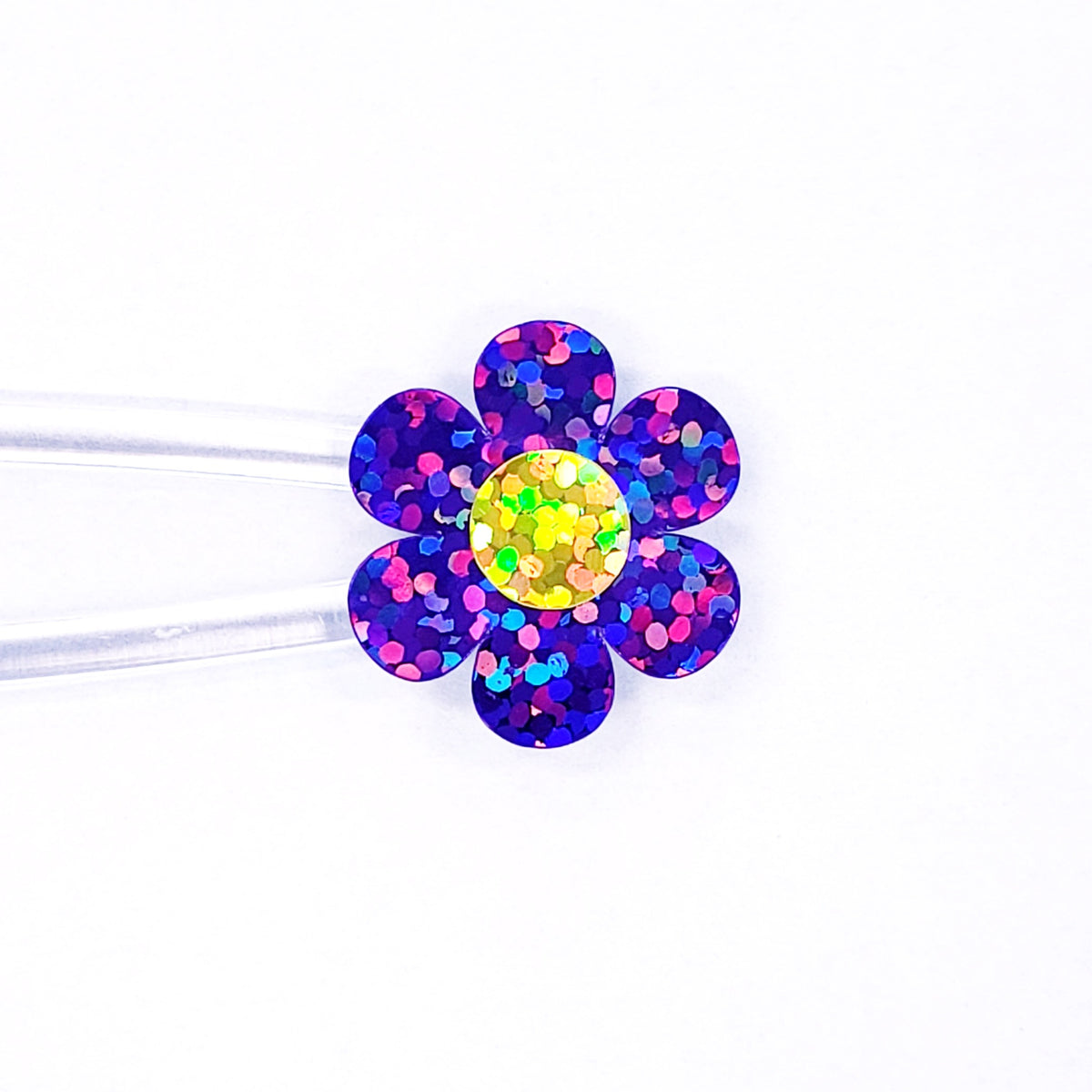 purple flower sticker