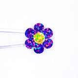 purple flower sticker